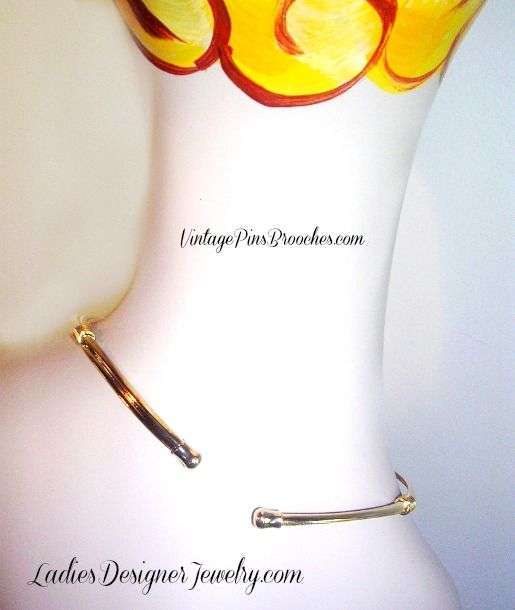 Cuff Torque Choker Minimal Neck Ring Necklace Collar Vintage Jewelry