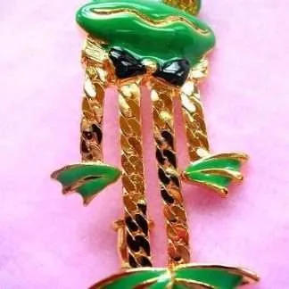 Vintage Wiggle Gold Plate Stick Pin Frog Reptile Jewelry Brooch