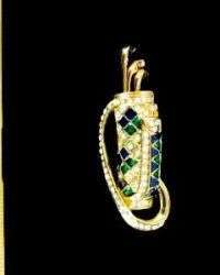 Vintage golf Course Tournament PGA Tour Rhinestone Golf Clubs Bag Pins Jewelry