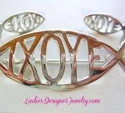 Ichthys Christian Fish Pin Pendant Earrings Men Women's Jewelry