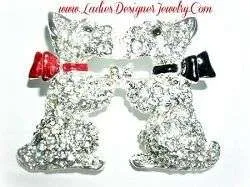 Scottish Terrier Rhinestone Dog Pin Brooch Jewelry Pins Dogs Scottie