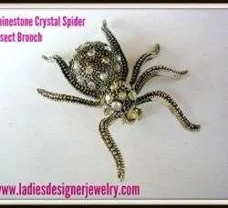 AB Crystal Rhinestone Spider Designer Pin Brooch Spiders Pins