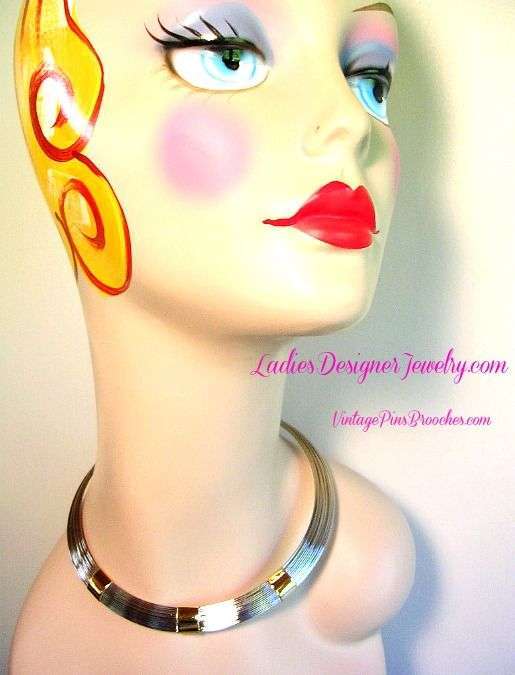 Vintage Collar Choker Egyptian Necklace, Ladies Designer Fashion Necklaces Jewelry