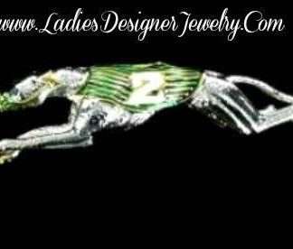 Greyhound Vintage Dog Racing Pin Brooch